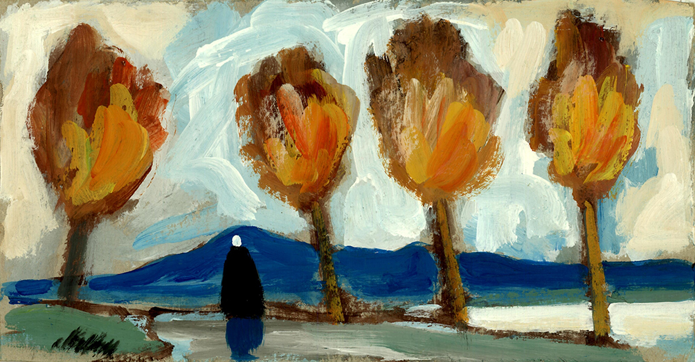 Orange Trees And Blue Sky 1990 Markey Robinson