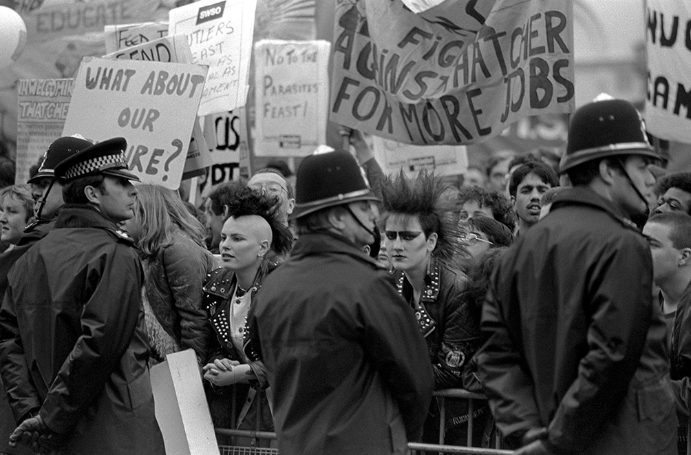 Protest Outside The Cutlers Hall Sheffield 1983 Martin Jenskinson